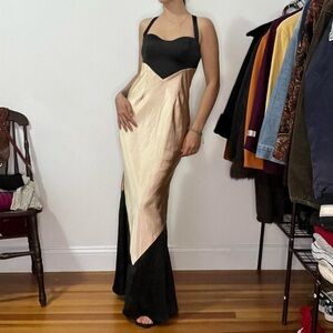 RNWY gold & black gown
